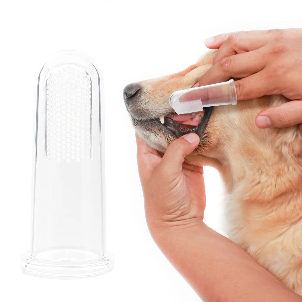 Pet Finger Toothbrush Oral Cleaning