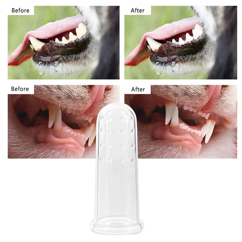 Pet Finger Toothbrush Oral Cleaning