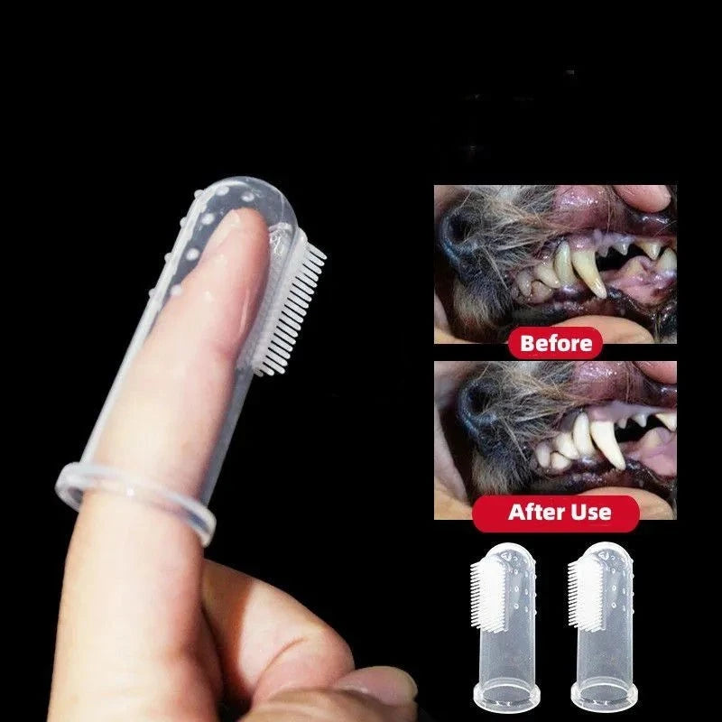 Pet Finger Toothbrush Oral Cleaning