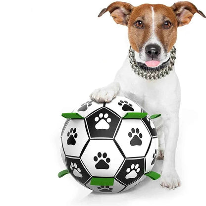 Dog Toy Interactive Pet Football Toys with Grab Tabs